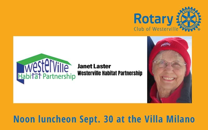 Westerville Habitat Partnership is program for Sept. 30 luncheon