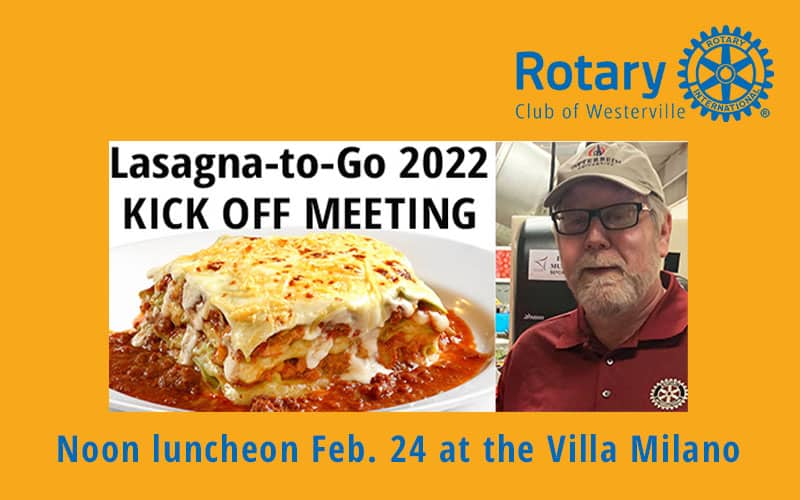 Eric Gibson to lead Lasagna-to-Go Kick Off meeting Feb. 24