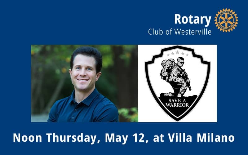Adam Carr from Save a Warrior speaker for May 12 luncheon