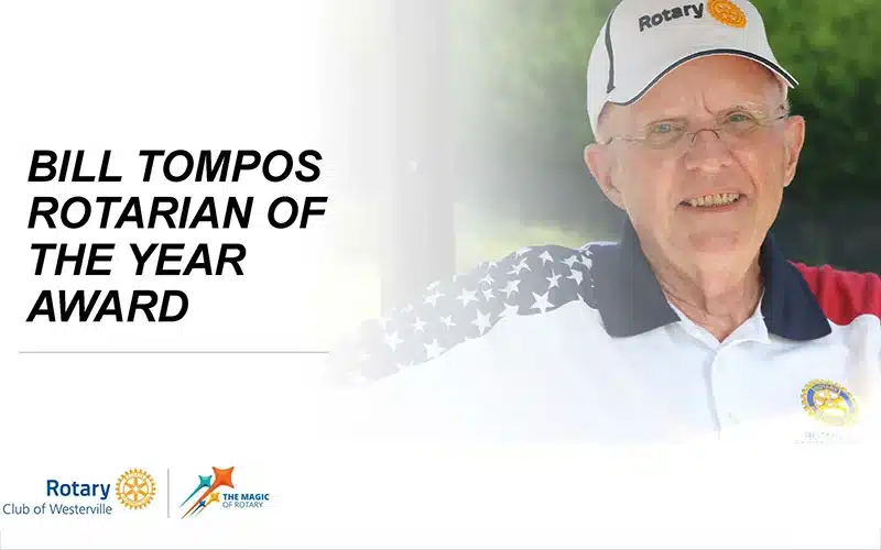 Rotarian of the Year Award renamed to honor PP Bill Tompos